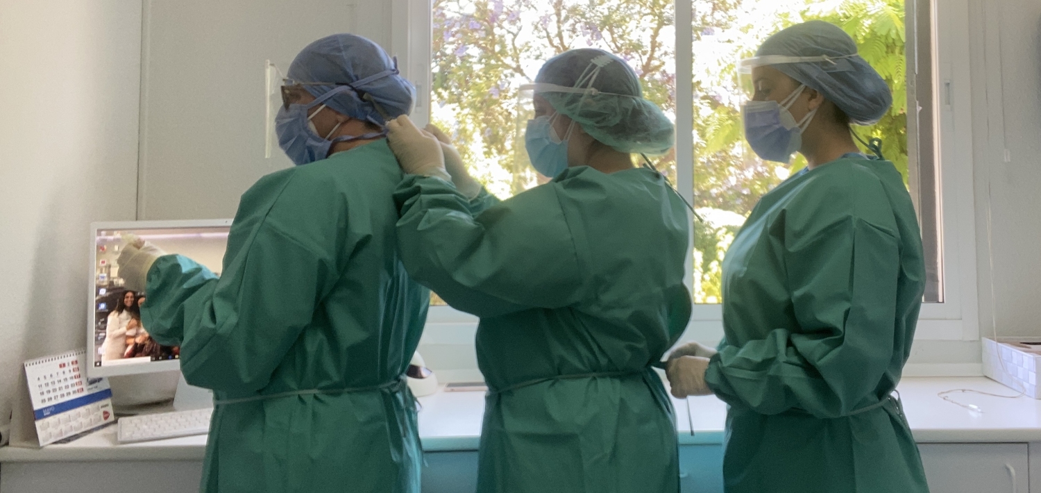 Medidas de seguridad sanitaria adoptadas durante el estado de alarma en los centros de Clínica Dental Triana.